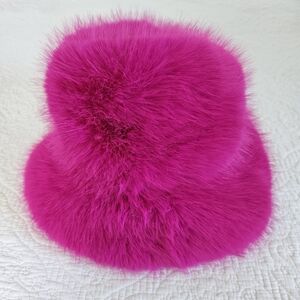 Nasty Gal Hot Pink fuzzy bucket hat